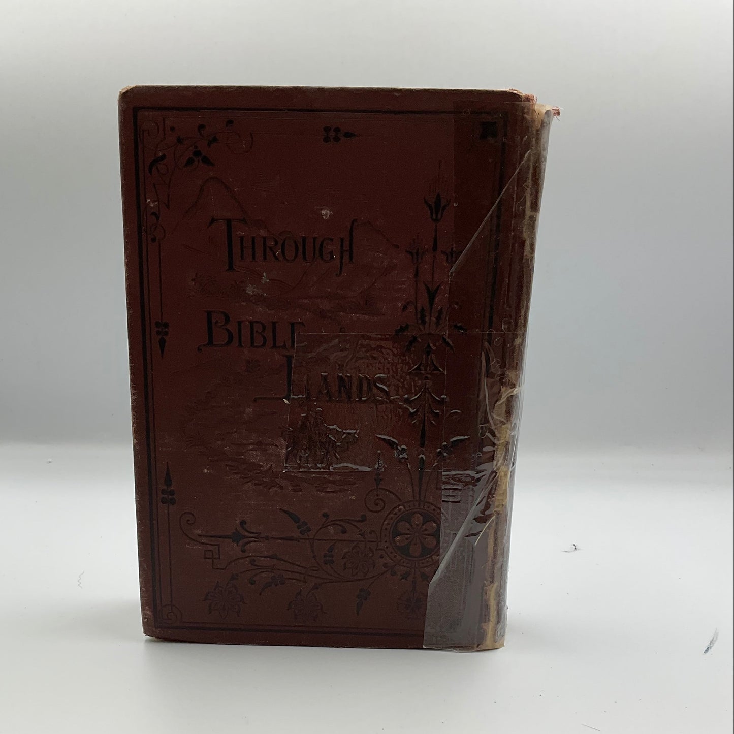 Through Bible Lands illustrated hardcover religious history reference book