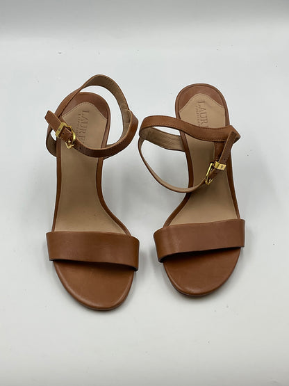 Lauren Ralph Lauren Gwen Tan Sandals Size 6B