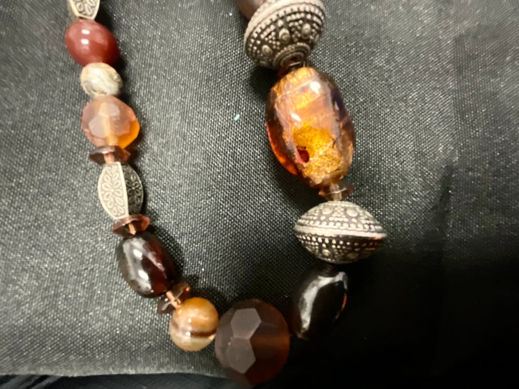 Multicolor Beaded Choker Fashion Jewelry Necklace