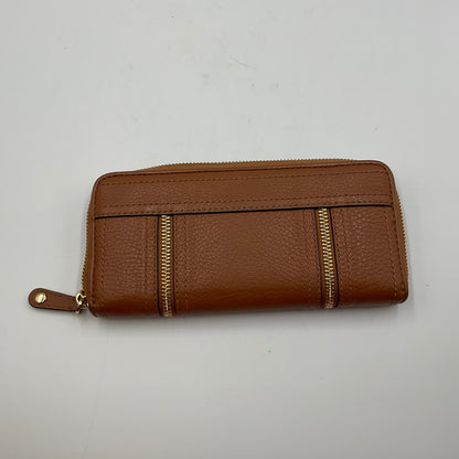 Michael Kors Moxley Brown Pebbled Leather Wallet