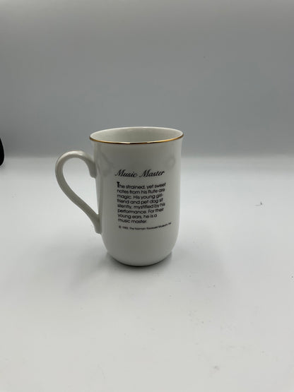 Norman Rockwell Museum Vintage 1982 8 Ceramic Mugs