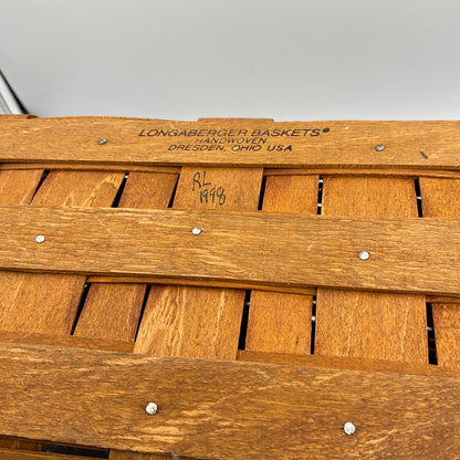 Longaberger Large Rectangle Wooden Basket