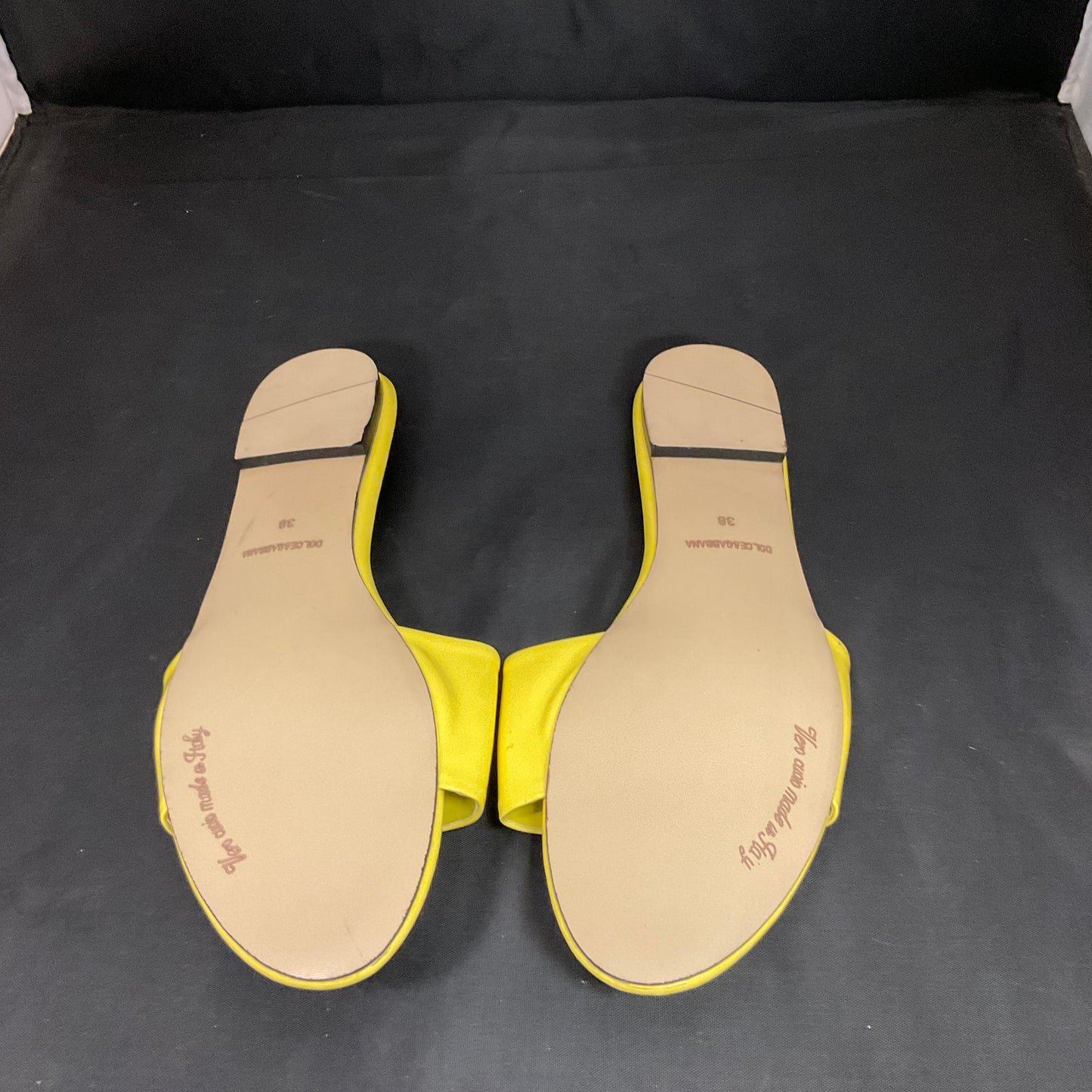 Dolce & Gabbana Size 38 DG Logo Slides