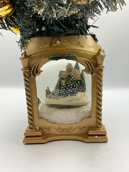 Thomas Kincaid Illuminated Musical Snow Globe Tabletop Christmas Tree