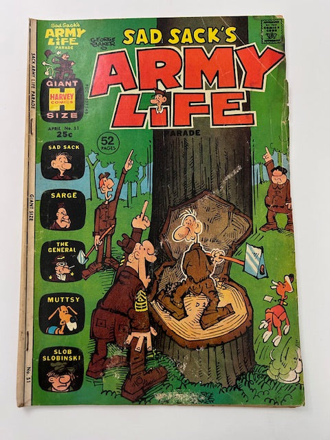Sad Sack's Army Life Parade #51 Vintage April 1974 Comic Book