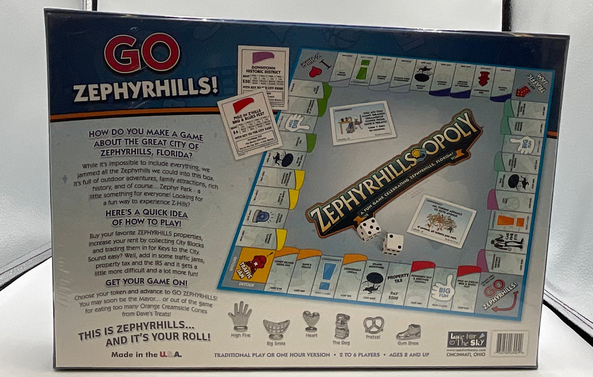 Zephyrhills Monopoly Board Game