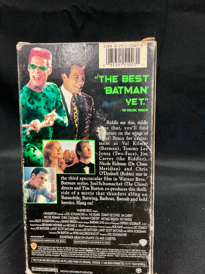 Batman Forever Vintage 1995 VHS Tape Unsealed Untested