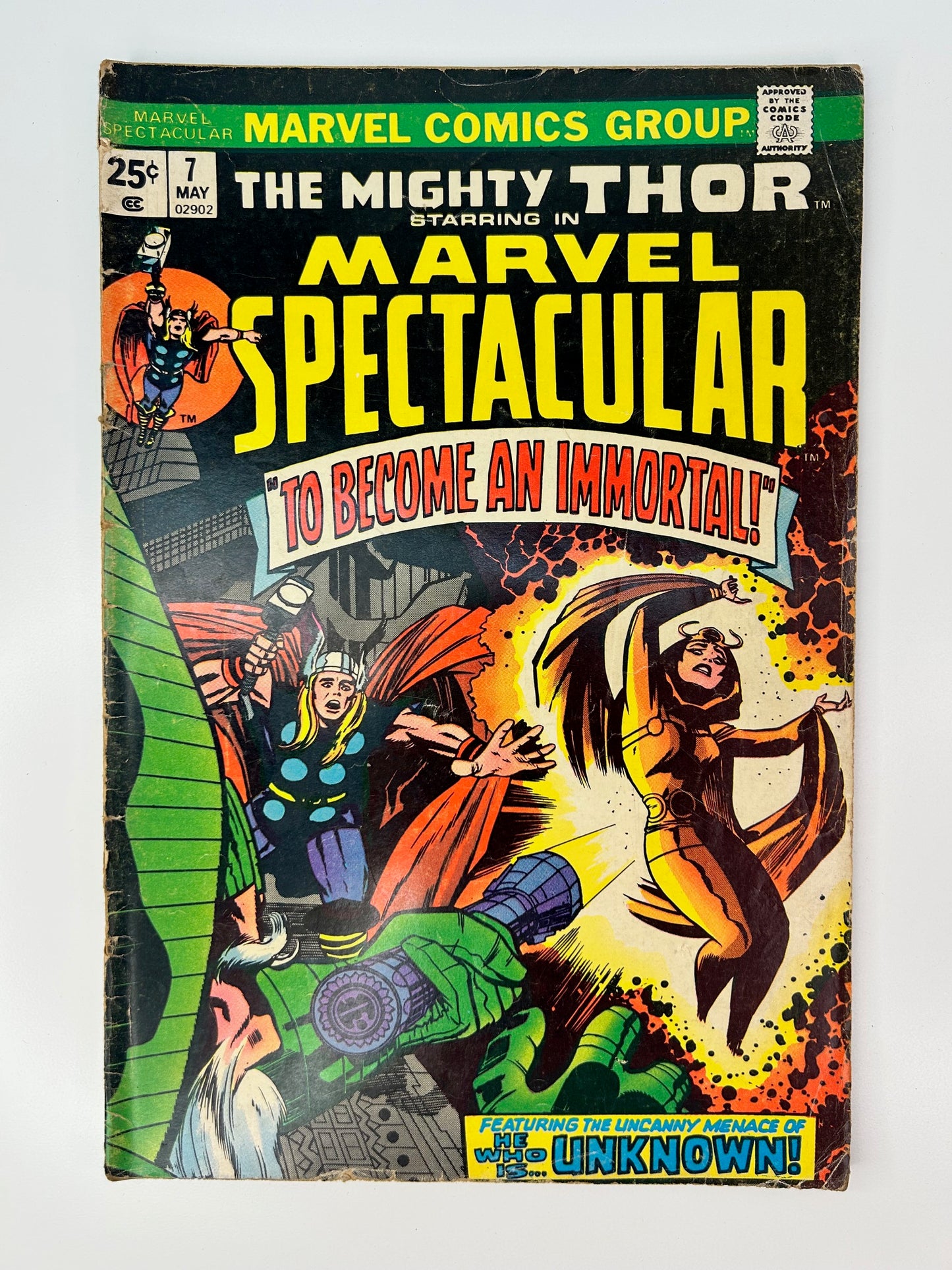 The Mighty Thor Marvel Spectacular #7 Vintage 1974 To Become An Immortal Marvel Group Comic Book