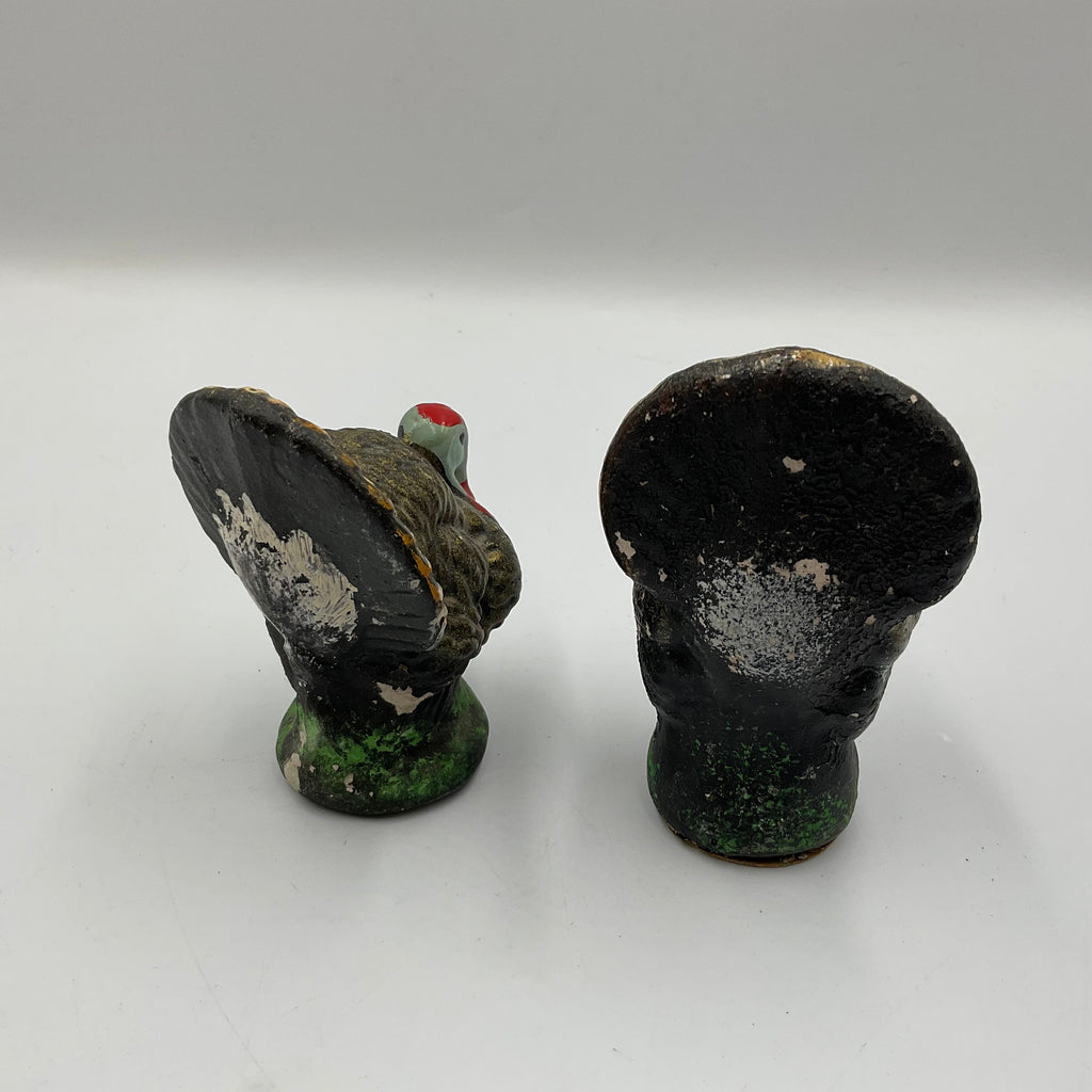Vintage Paper Mache or Composition Turkeys
