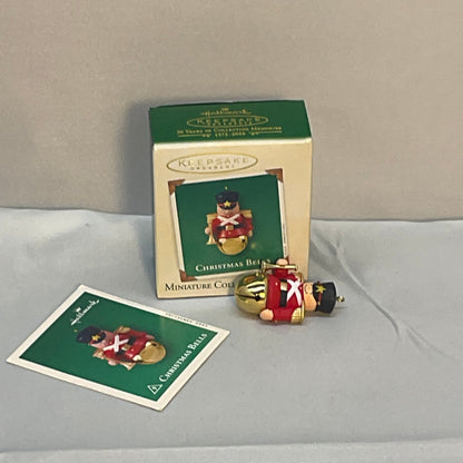 Hallmark Christmas Bells Miniature Ornament 9th in Series 2003