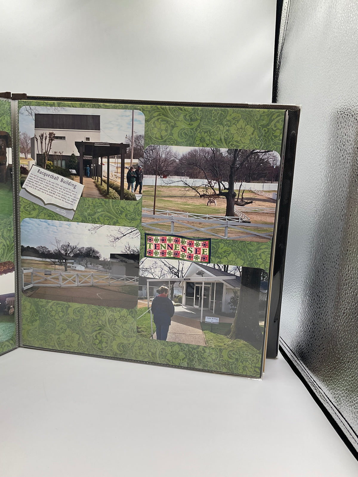 completed, vintage Graceland & Memphis vacation photo scrapbook