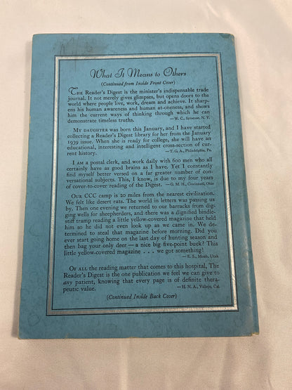 Readers Digest Vintage August 1939 Margaret Shea Gilbert Volume 35 #208