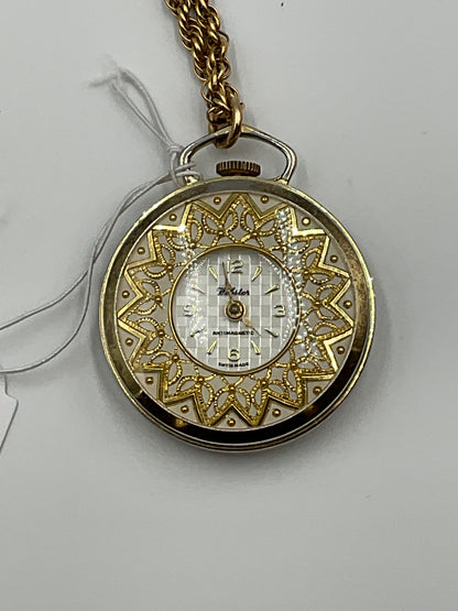 Webster Mechanical Pendant Watch Manual Wind-Up Working Condition