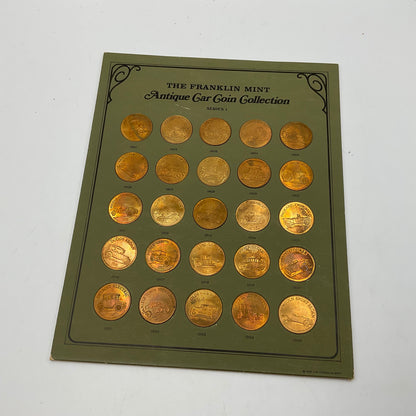 Franklin Mint Antique Car Coin Collection Series 1 1968