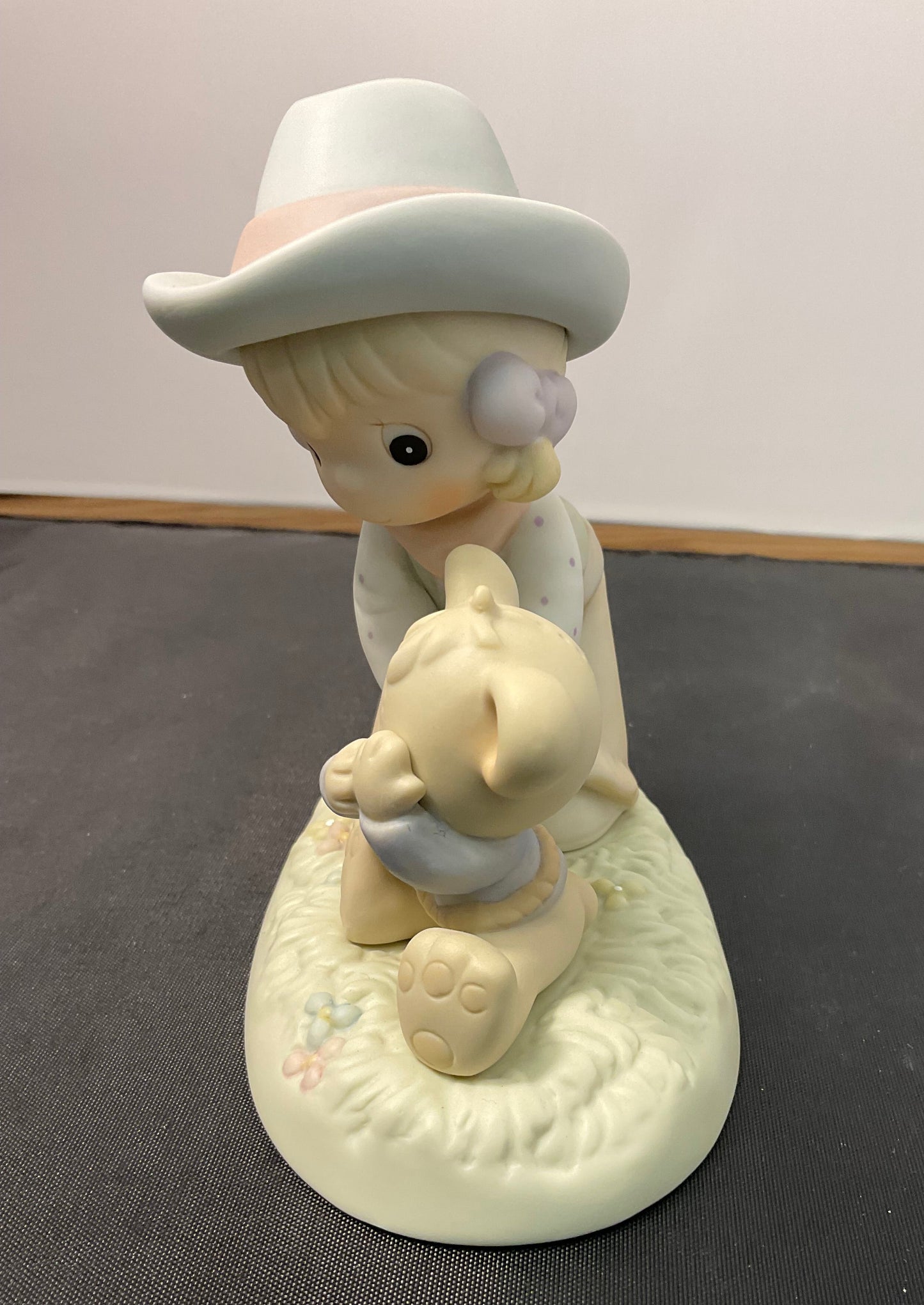 Precious Moments Vintage 1994 I Can't Bear to Let You Go Hand Painted Porcelain Collectible Figurine in Original Box