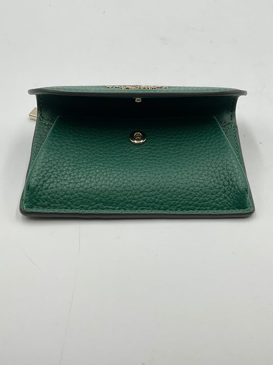 Kate Spade New York Forest Green Pebble Design Leather Wallet
