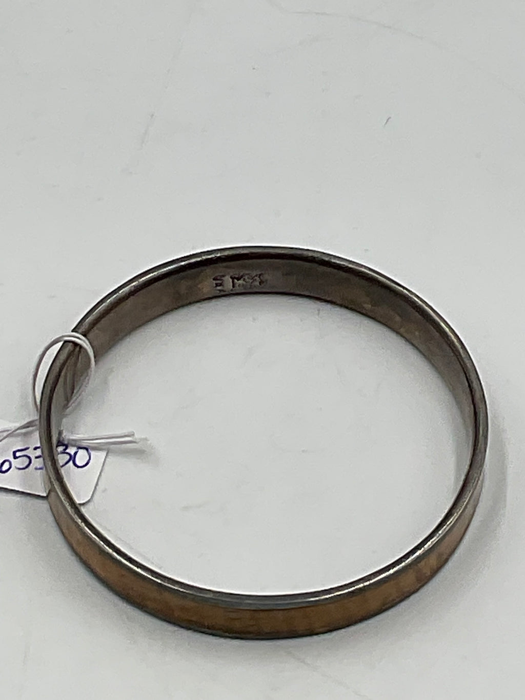 Hawaiian Bangle Bracelet 925 Sterling Silver Koa Wood Inlay