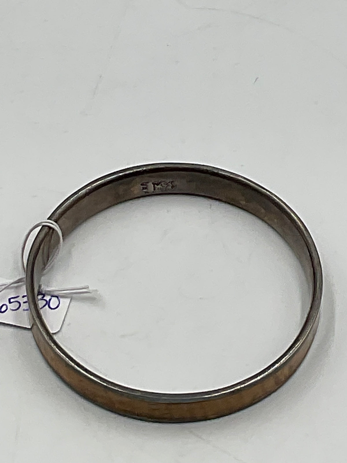Hawaiian Bangle Bracelet 925 Sterling Silver Koa Wood Inlay