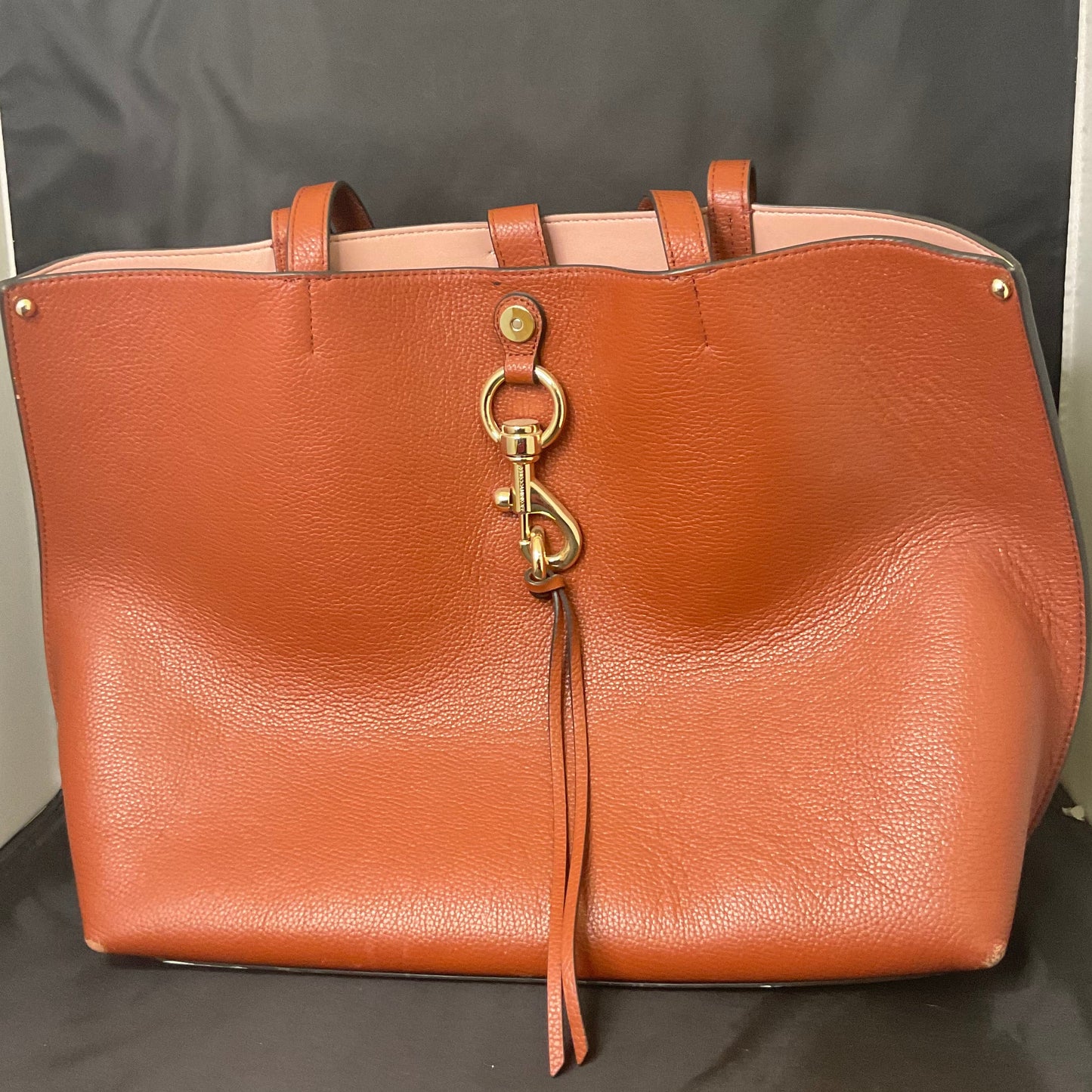 Rebecca Minkoff Orange Leather Shoulder Bag