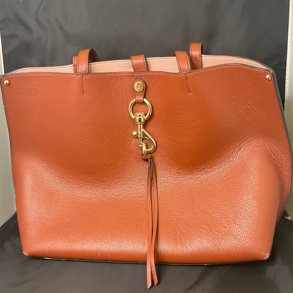 Rebecca Minkoff Orange Leather Shoulder Bag