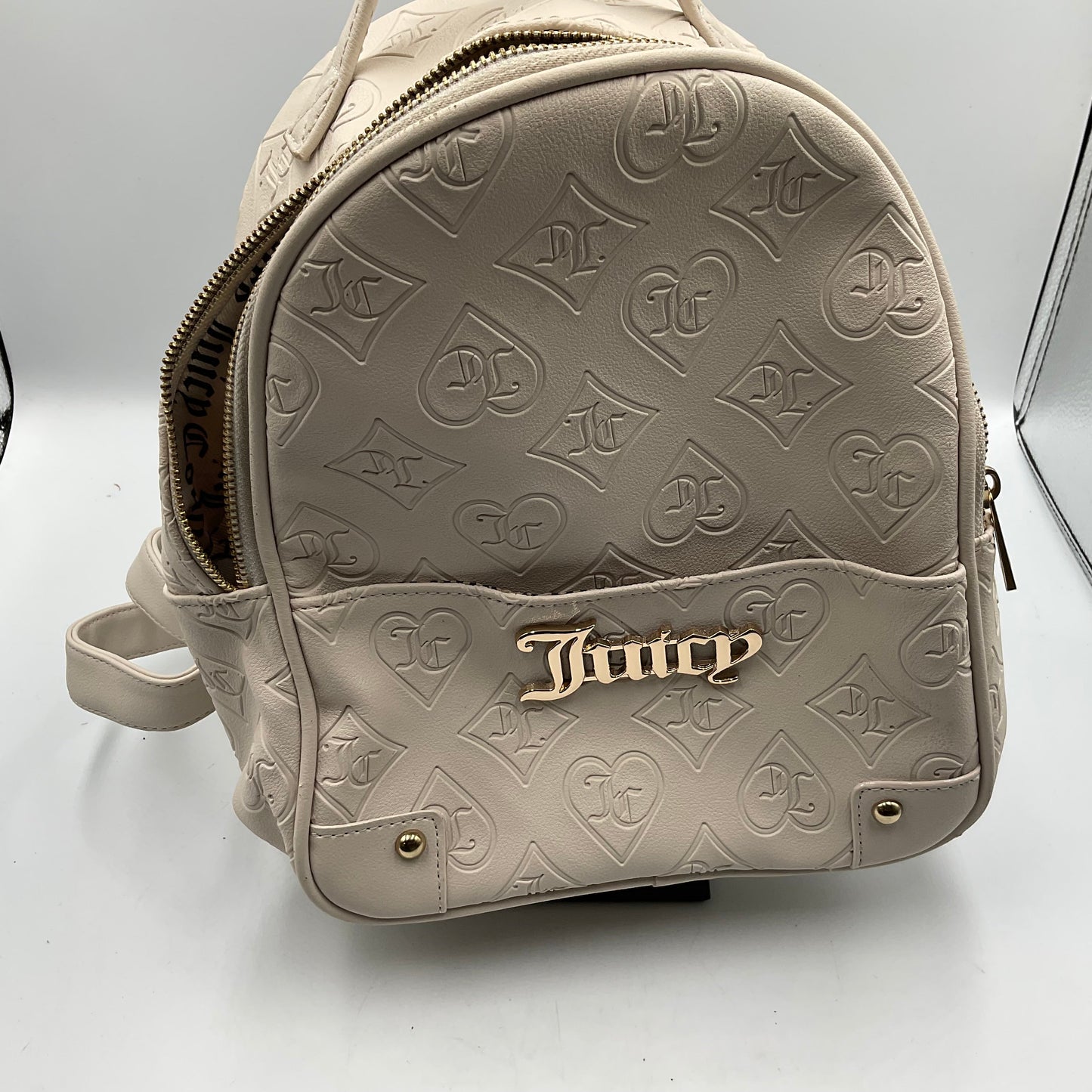 Juicy Couture monogram debossed mini backpack