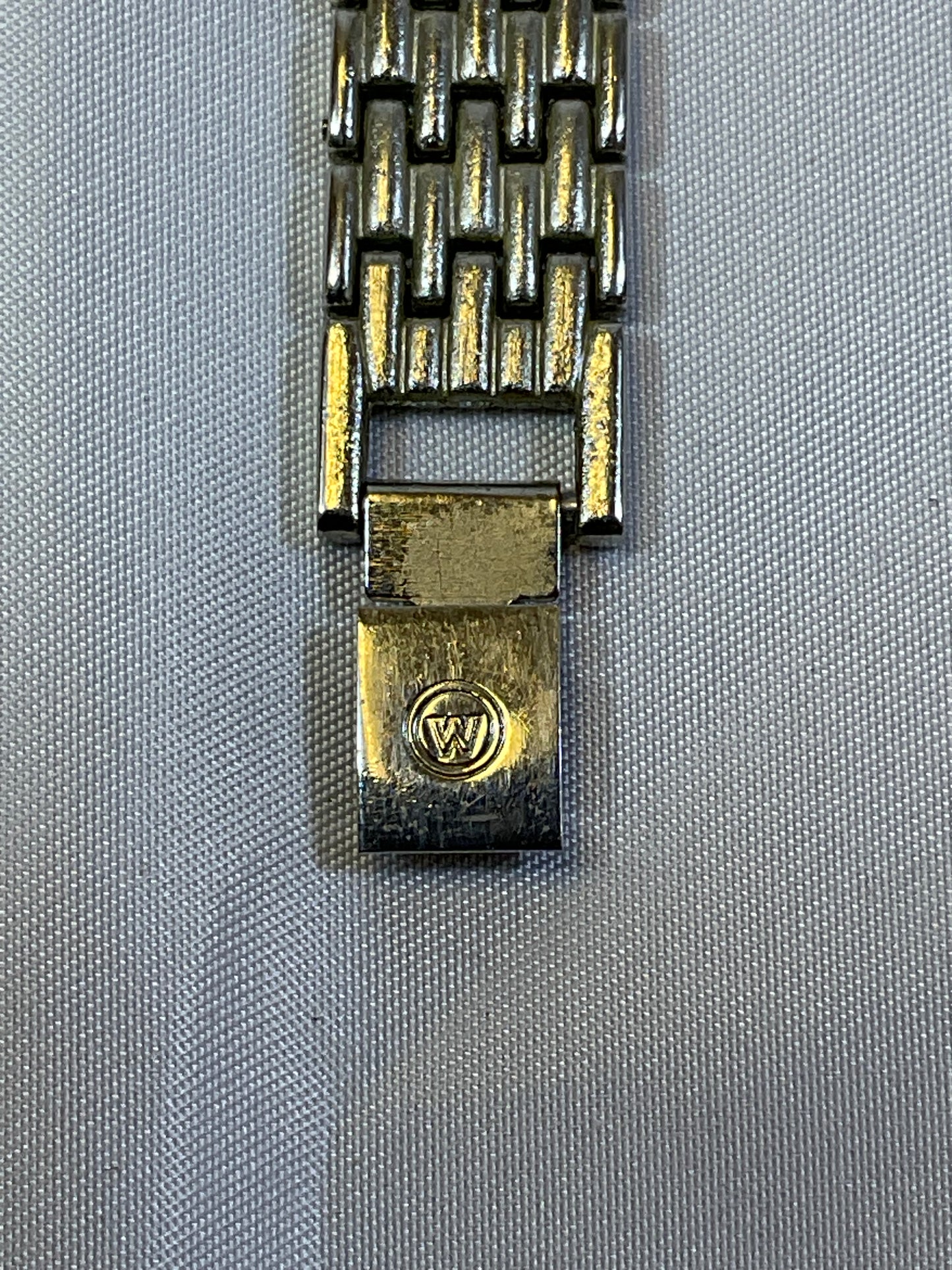 Movado 7777 Silvertone Women's Watch Goldtone Accents Pre-Owned