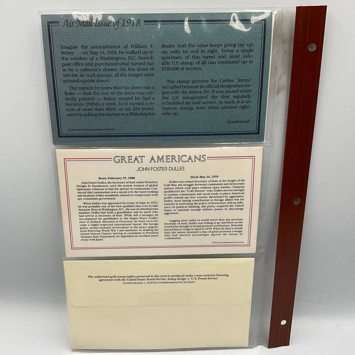 Golden Replicas of United States Stamps with First Day Covers 22k Gold Replica