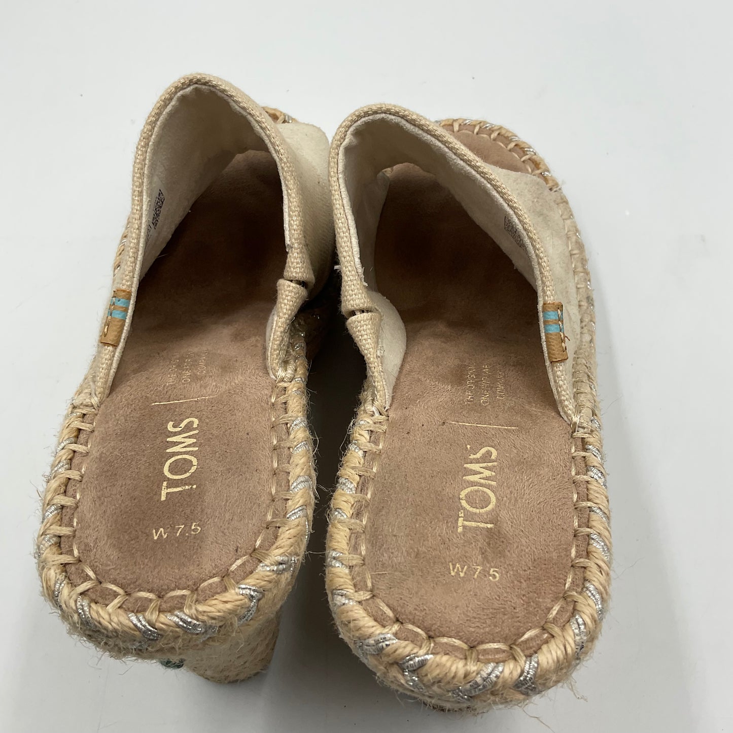 Toms Monica Mule Sandals Beige Size 7.5