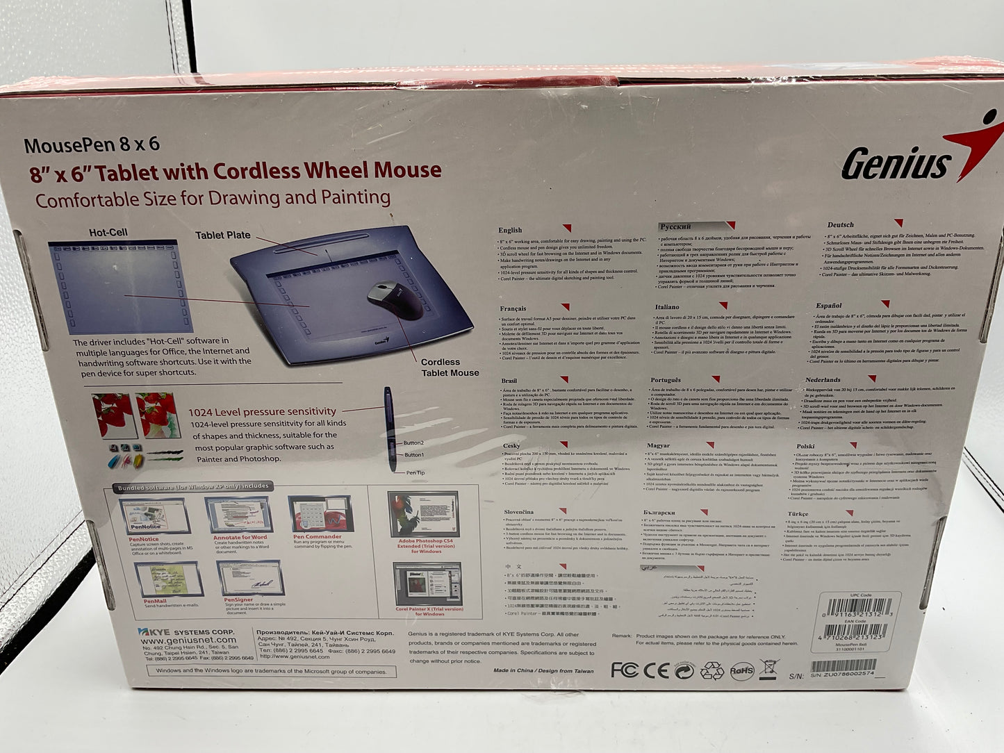 Genius MousePen Drawing Tablet (Metallic Slate Blue)