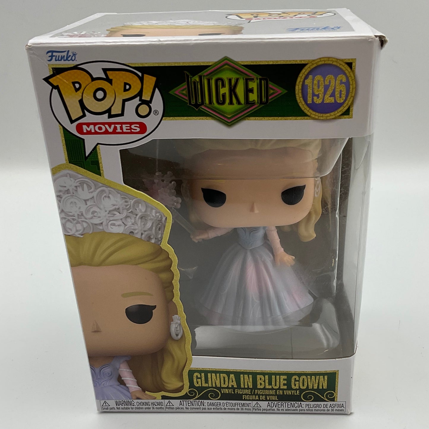 Glinda In Blue Gown Wicked Movie Funko Pop! #1926 Vinyl Figurine Minor Box Imperfections