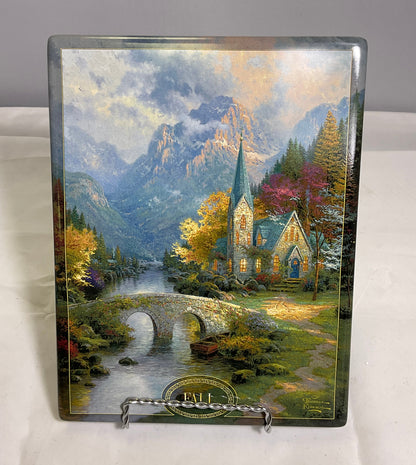 Thomas Kinkade's "Mountain Chapel" Vintage Collector Plate from the Chapels of Nature series.