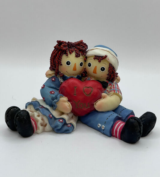 Raggedy Ann & Andy I Love You Vintage Enesco Figurine