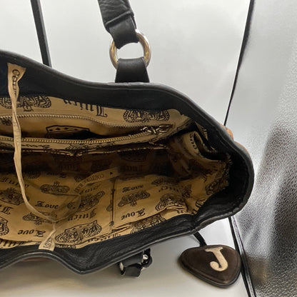 Vintage Y2K Juicy Couture Velour "Safety Pin" Satchel Bowler Bag