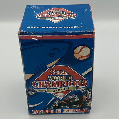 2008 World Series Championship Commemorative Bobblehead Cole Hamels MLB Philadelphia Phillies