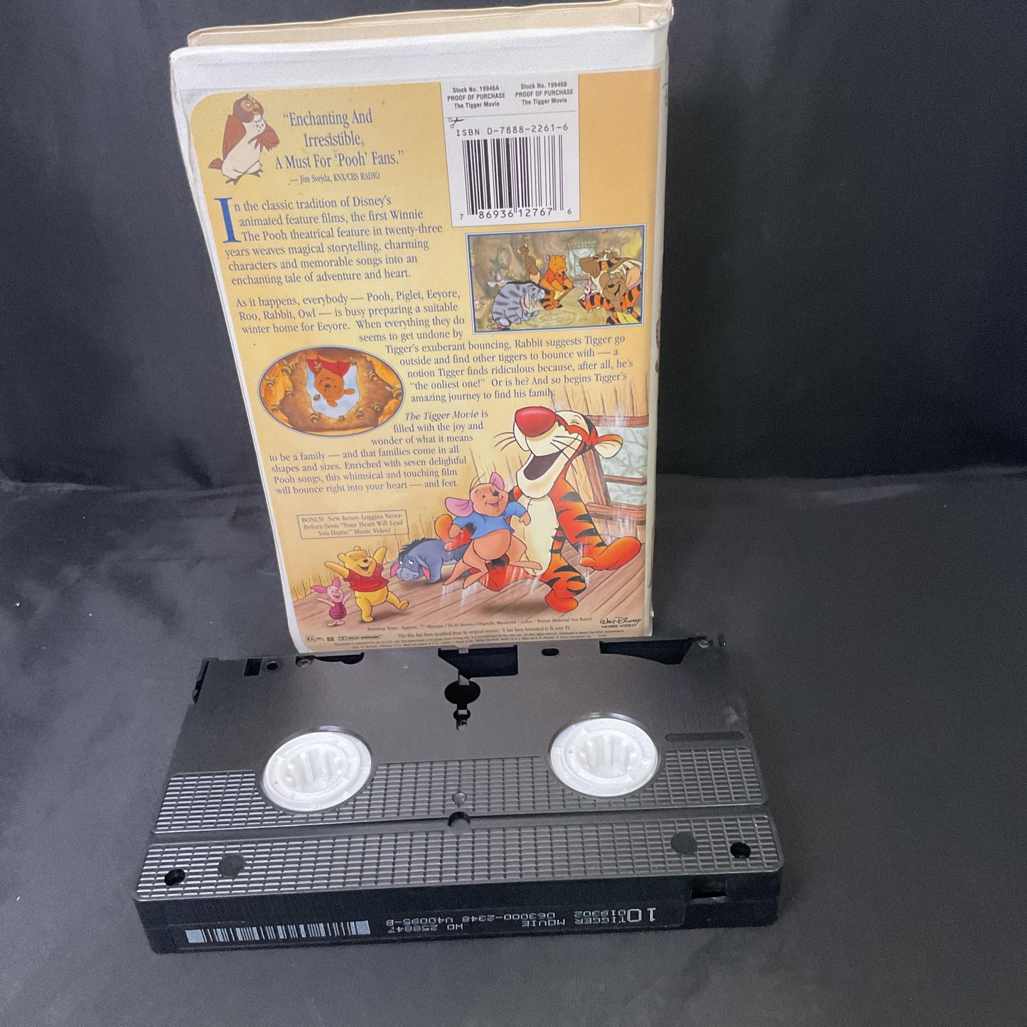 Disney's The Tigger Movie VHS Tape