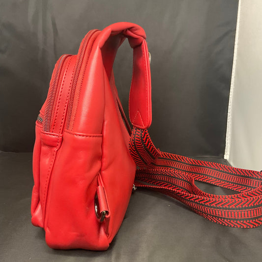 Red Latmap CrossBody Side Bag