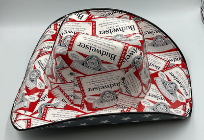 Budweiser Cowboy Novelty Hat Made out of Budweiser boxes