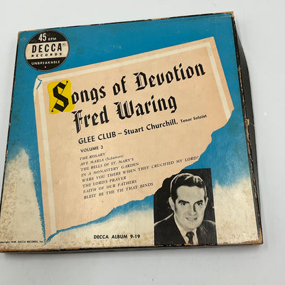 Decca Records 45 RPM Songs Of Devotion By Fred Waring