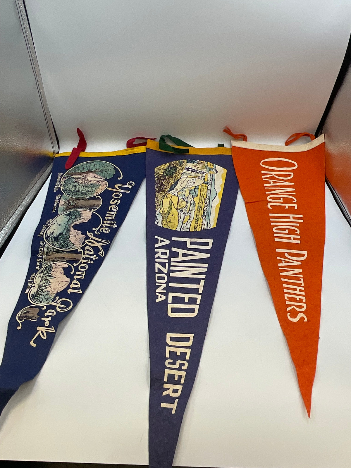Vintage Souvenir & High School Sports Felt Pennants