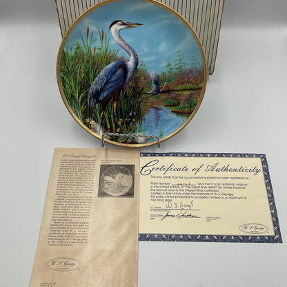 Ready JB W.L.George Fine China The Great Blue Heron By James Faulkner