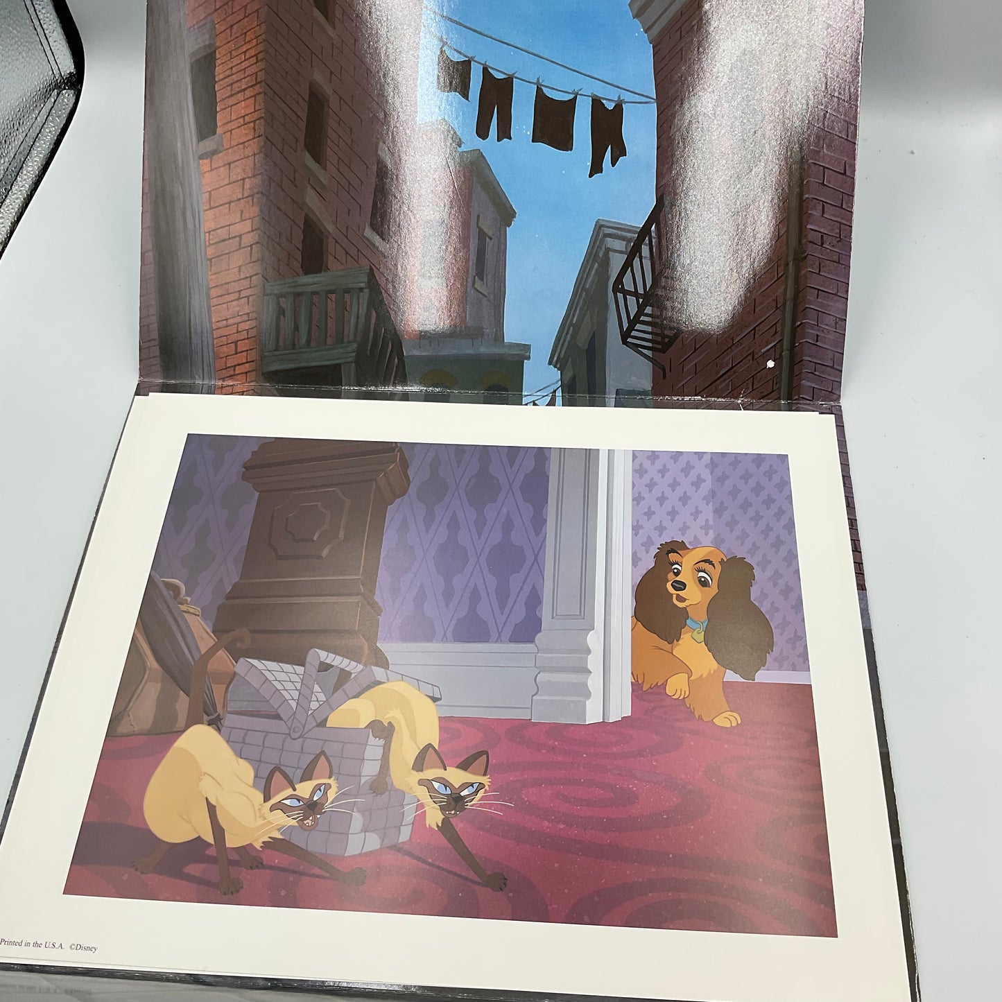Disney’s Lady And The Tramp Lithograph Set 4 Individual Prints