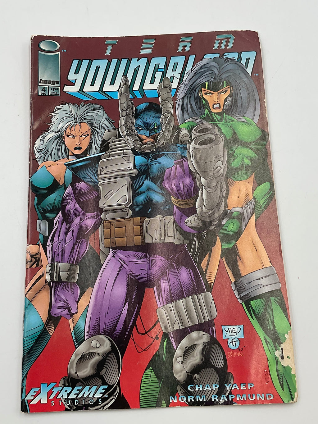 Team Youngblood 4 Image Comic Extreme Studios Dec 1993 First Printing Chap Yaep