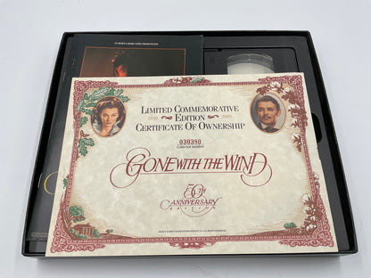 Gone With the Wind 50th Annivwesary VHS Box Set 1989 COA Program Limited