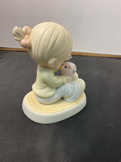 Precious Moments Special 1996 Limited Edition You Can't Run Away Always Count On Me Hand-Painted Porcelain Figurine