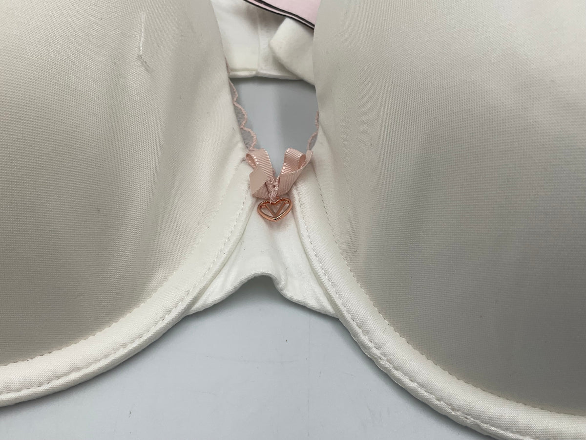 Victoria's Secret Body by Victoria Full Coverage Bra - White/Pink 2