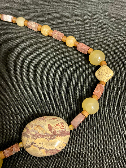 Agates beaded Choker Necklace