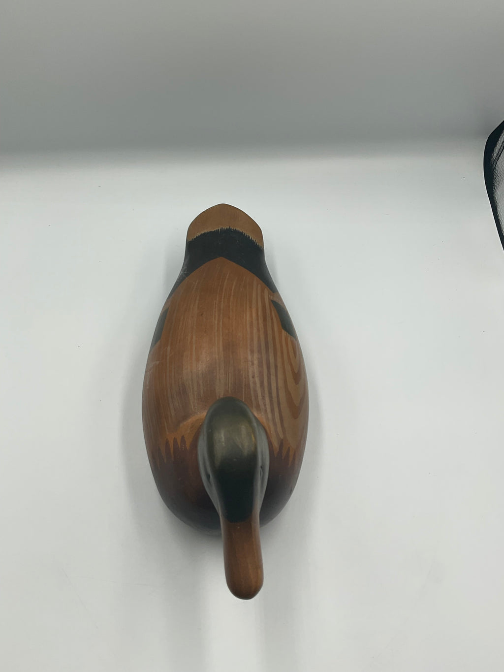 Vintage Hand Carved Wooden Mallard Hen Duck Decoy