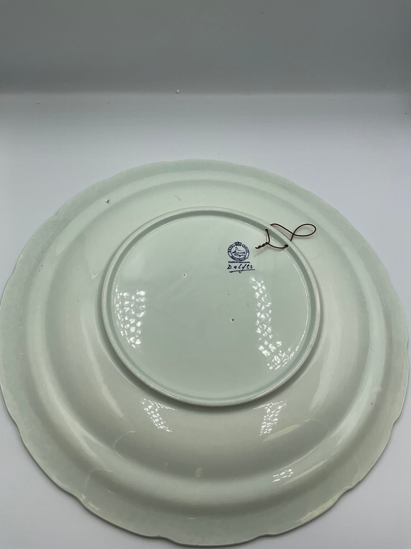Delft Blue 15 Charger Wall Plate Boch Belgium