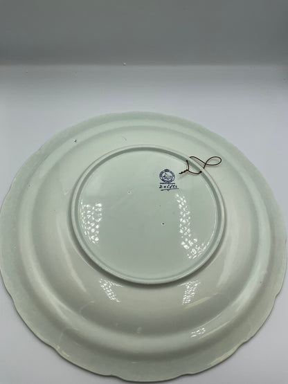 Delft Blue 15 Charger Wall Plate Boch Belgium
