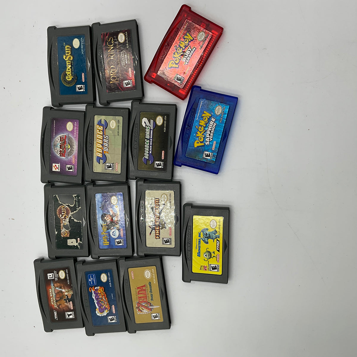 Game Boy Advance Game Cartridges (14 Total)